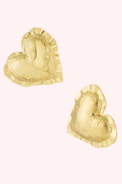 Embrace heart oorbel - Goud