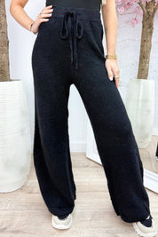 Comfy mood knitted pants - Zwart