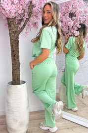 Inspired heart comfy co-ord - Mint