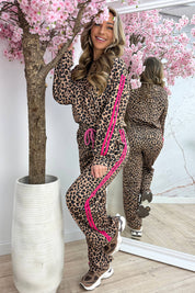 Wild stripe comfy co-ord - Fuchsia