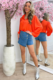 Diamond blouse - Oranje