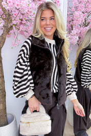 Fur the love of it gilet - Bruin