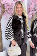 Fur the love of it gilet - Bruin