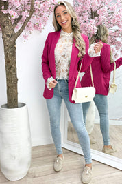 Classy blazer - Fuchsia