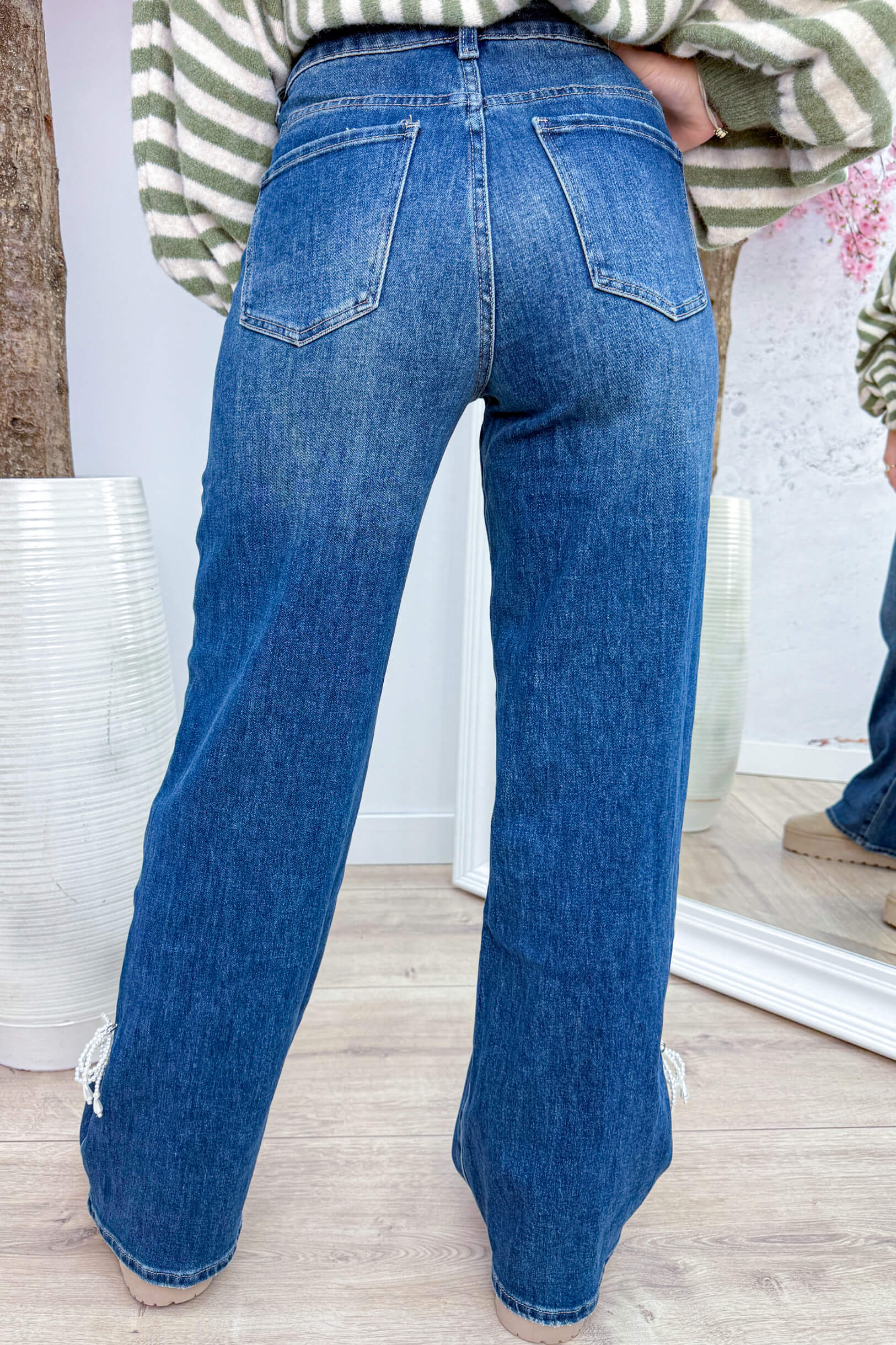 Pearlfection dad fit jeans - Jeans blue