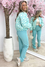Paisley party bomber - Mint