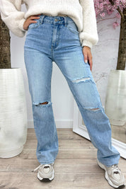 Wide leg jeans H692-1 - Jeans blue