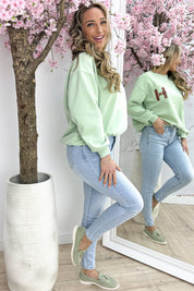 Buckled with love sweater - Mint