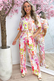 Paradise memories pants - Wit