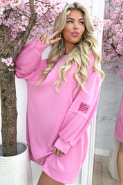 Perfect embleem dress - Lollypop roze