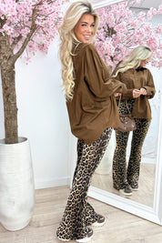 Loevy pocket blouse - Bruin
