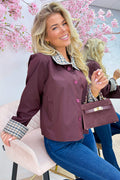 Double check trench coat - Bordeaux