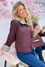 Double check trench coat - Bordeaux