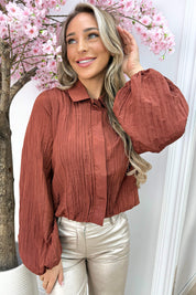 Oh my crepe blouse - Roest