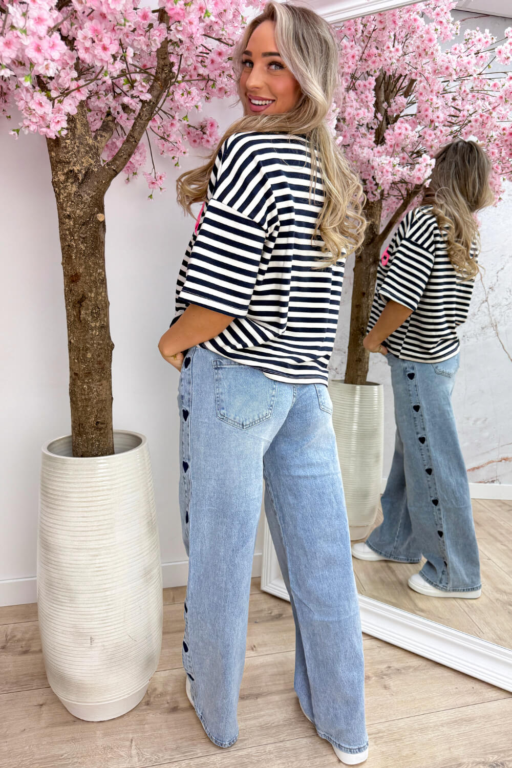 Côte d’Azur striped T-Shirt - Navy