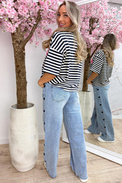 Côte d’Azur striped T-Shirt - Navy