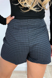 Checkered favorite skort - Zwart
