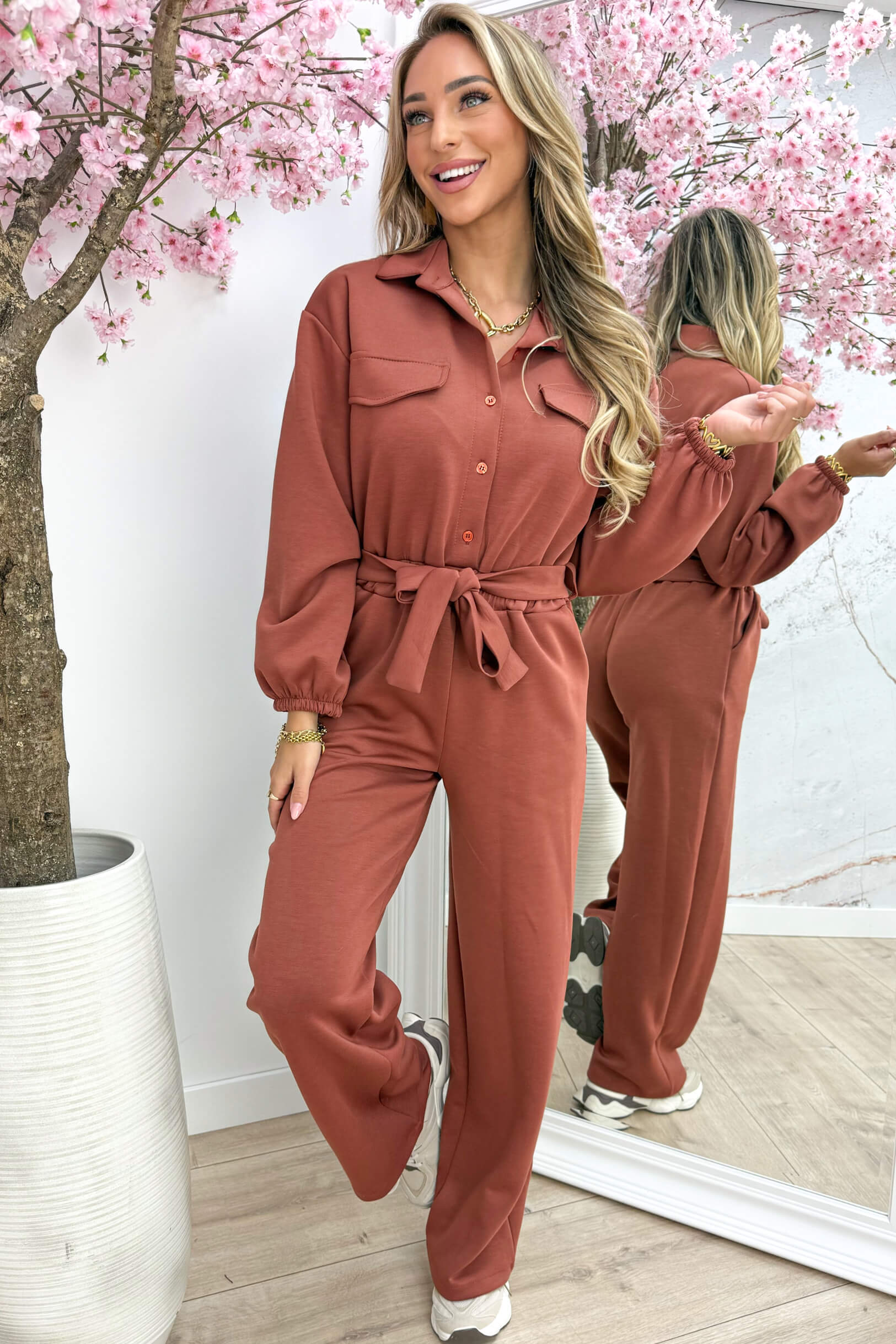 Comfy all day jumpsuit - Terracotta
