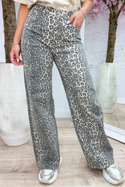 Wild dad fit jeans - Taupe