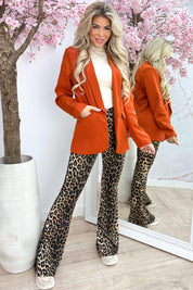 Classy blazer - Roest