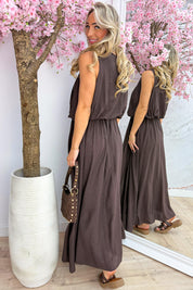 Alicante maxi dress - Bruin
