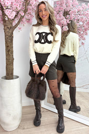 Teddy inspired trui - Bruin