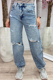 Rebel balloon jeans T6064 - Jeans blue