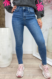 Push-up skinny jeans HM5321-6 - Jeans blue