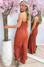 Tropical dream jumpsuit - Roest