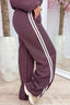 Check into style pants - Bordeaux