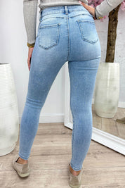 High waist push-up jeans HM5321-1 - Jeans blue