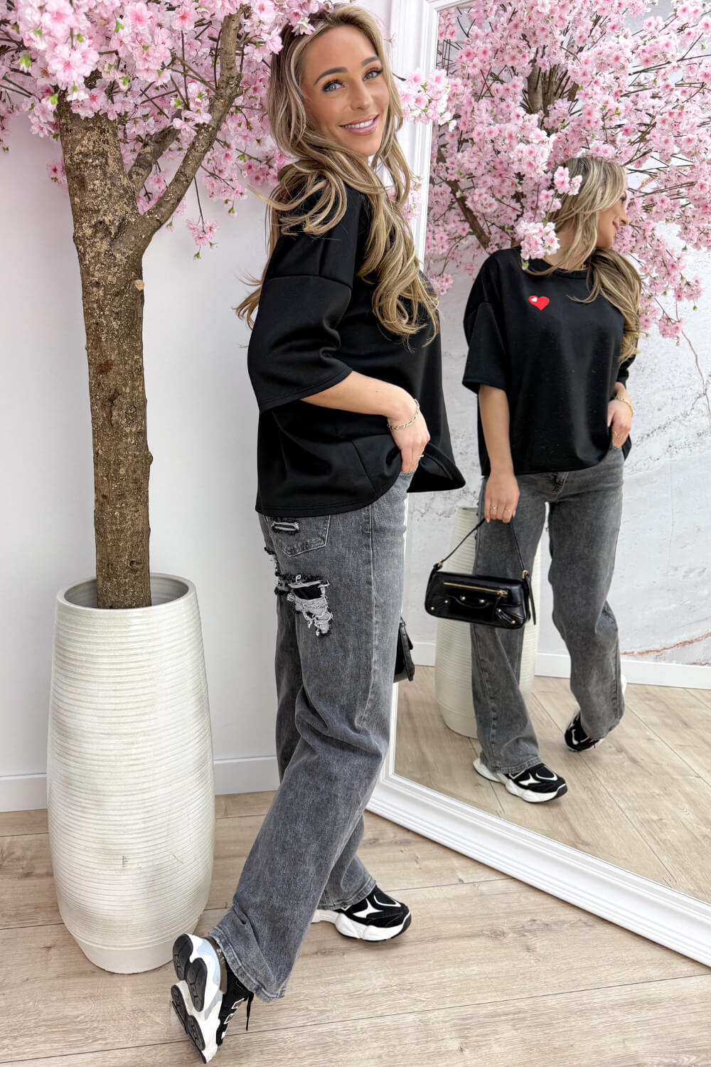 Little love T-shirt - Zwart