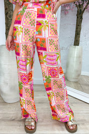 Vacation mood pants - Fuchsia