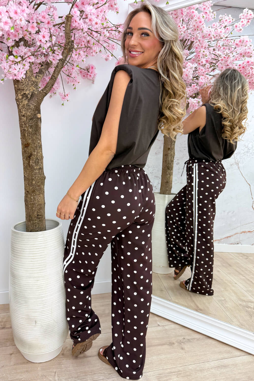 Statement basic topje - Bruin
