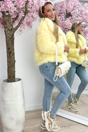 Veste à fourrure 9411 - Jaune