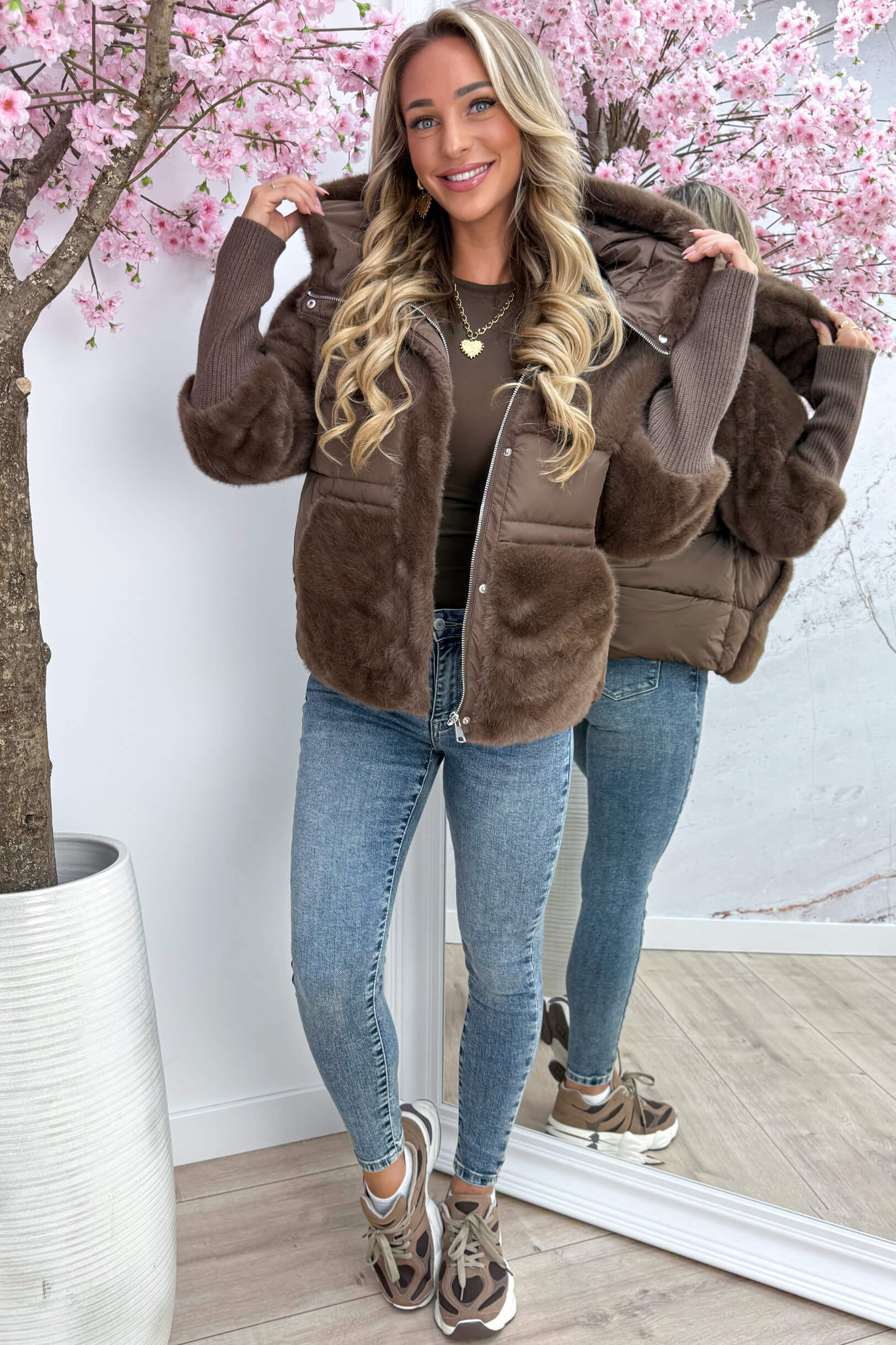Furever winterjas - Bruin