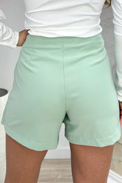 Golden detail skort - Mint