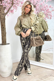 Chic poffie blouse - Lt. taupe
