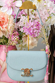 Elegant shoulder bag - Jeans blue