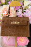 Croco inspired bag (Echt leer!) - Cognac