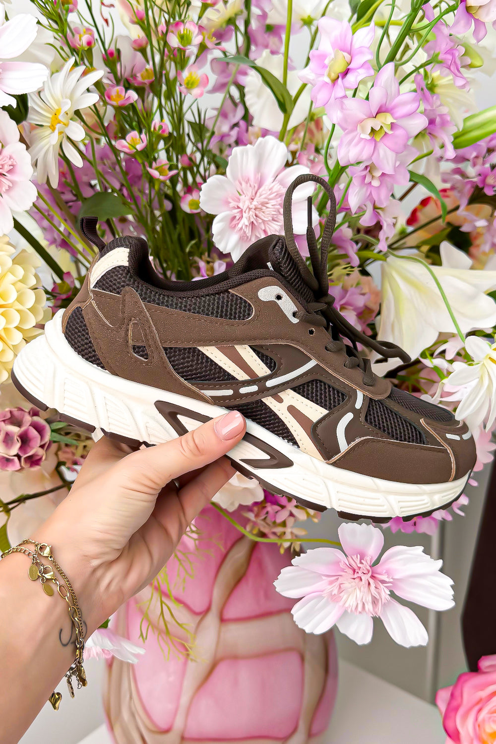 Nova comfort sneaker - Bruin