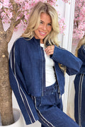 Veste en jean on track - Bleu jeans