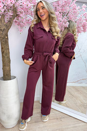Comfy all day jumpsuit - Bordeaux
