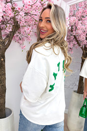 Matcha latte T-shirt - Wit