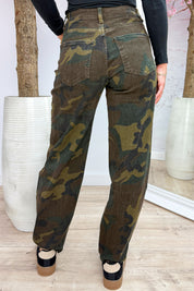 Camo balloon full length jeans - Army