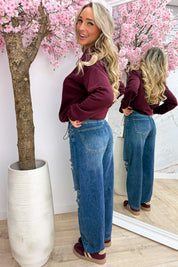 Zip it up sweater - Bordeaux