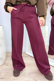 Always in style stripe pantalon - Bordeaux