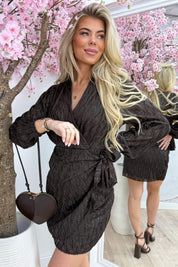 Magic moments bow dress - Bruin