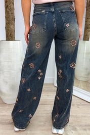 Sparkle garden jeans - Jeans blue