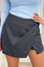 Checkered favorite skort - Dk. Brown